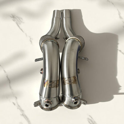 BMW N63R & N63B Catless Race Downpipes - M550i, 750i, M850i, X5, X6, X7-2