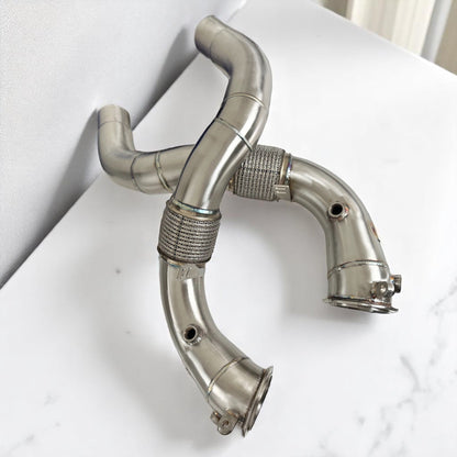 BMW N63R & N63B Catless Race Downpipes - M550i, 750i, M850i, X5, X6, X7-1