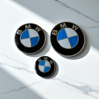 3Pcs BMW Emblem / Badge For Steering Wheel, Hood, Trunk-3
