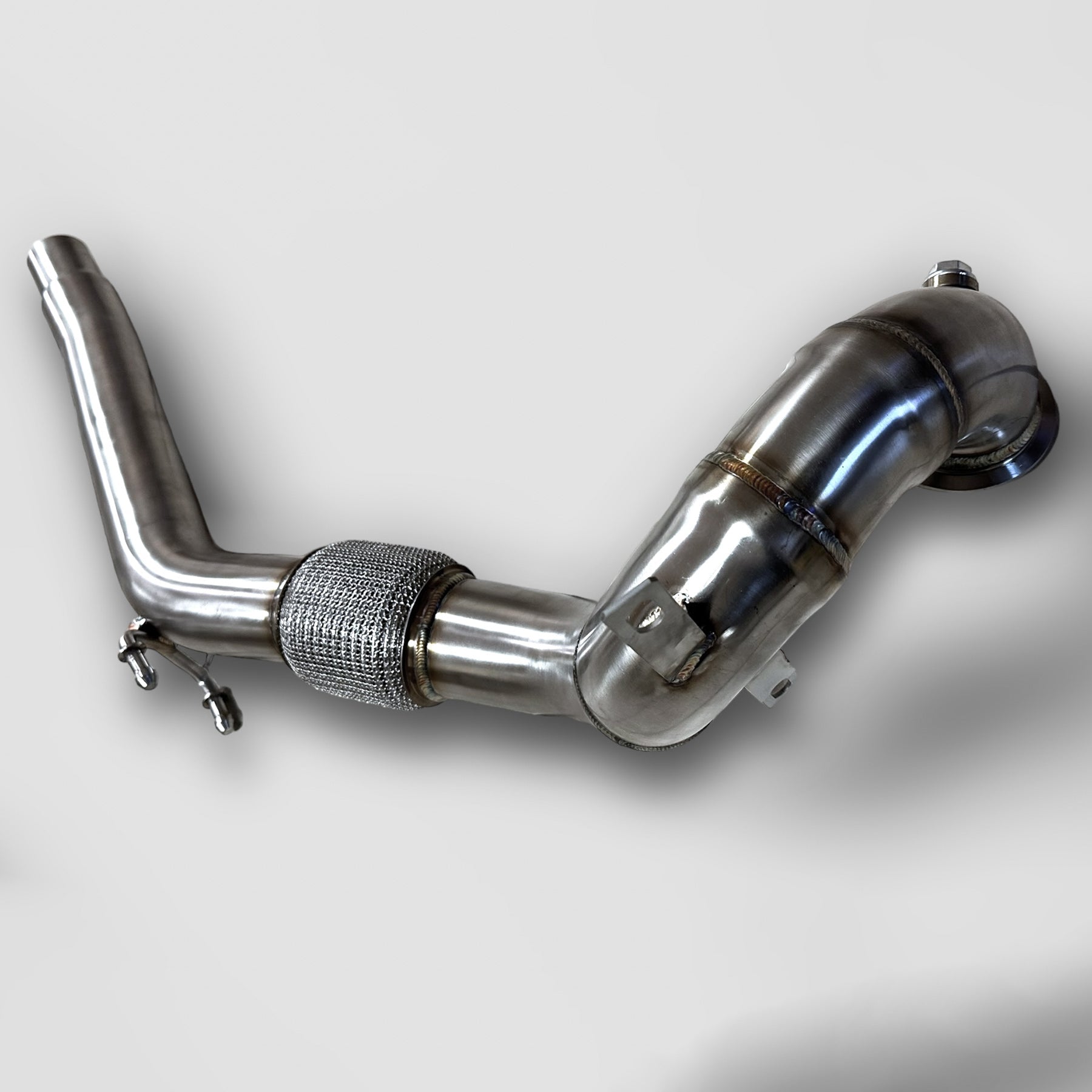 2.0T FWD VW Golf MK7 GTI Race Downpipe (Catless & Catted)-3