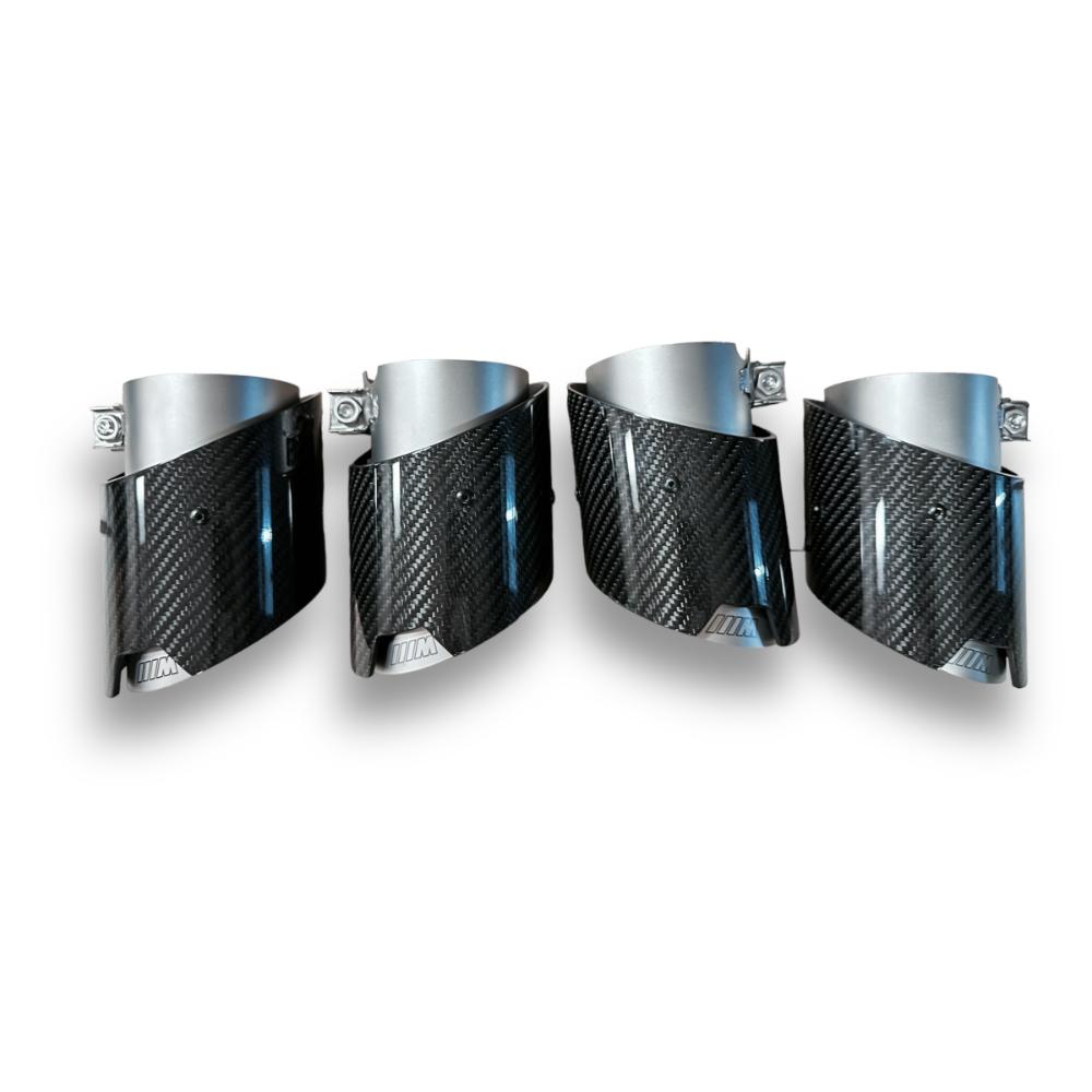 BMW G80 M3, G82/G83 M4 Carbon Fiber Exhaust Tips | Palenon Performance-1