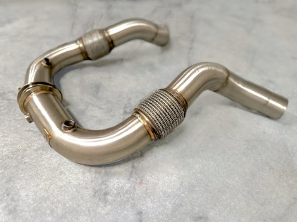 BMW N63/N63TU Catless Race Downpipes - 550i, 650i, 750i, X5, X6, Alpina B5/B6-3