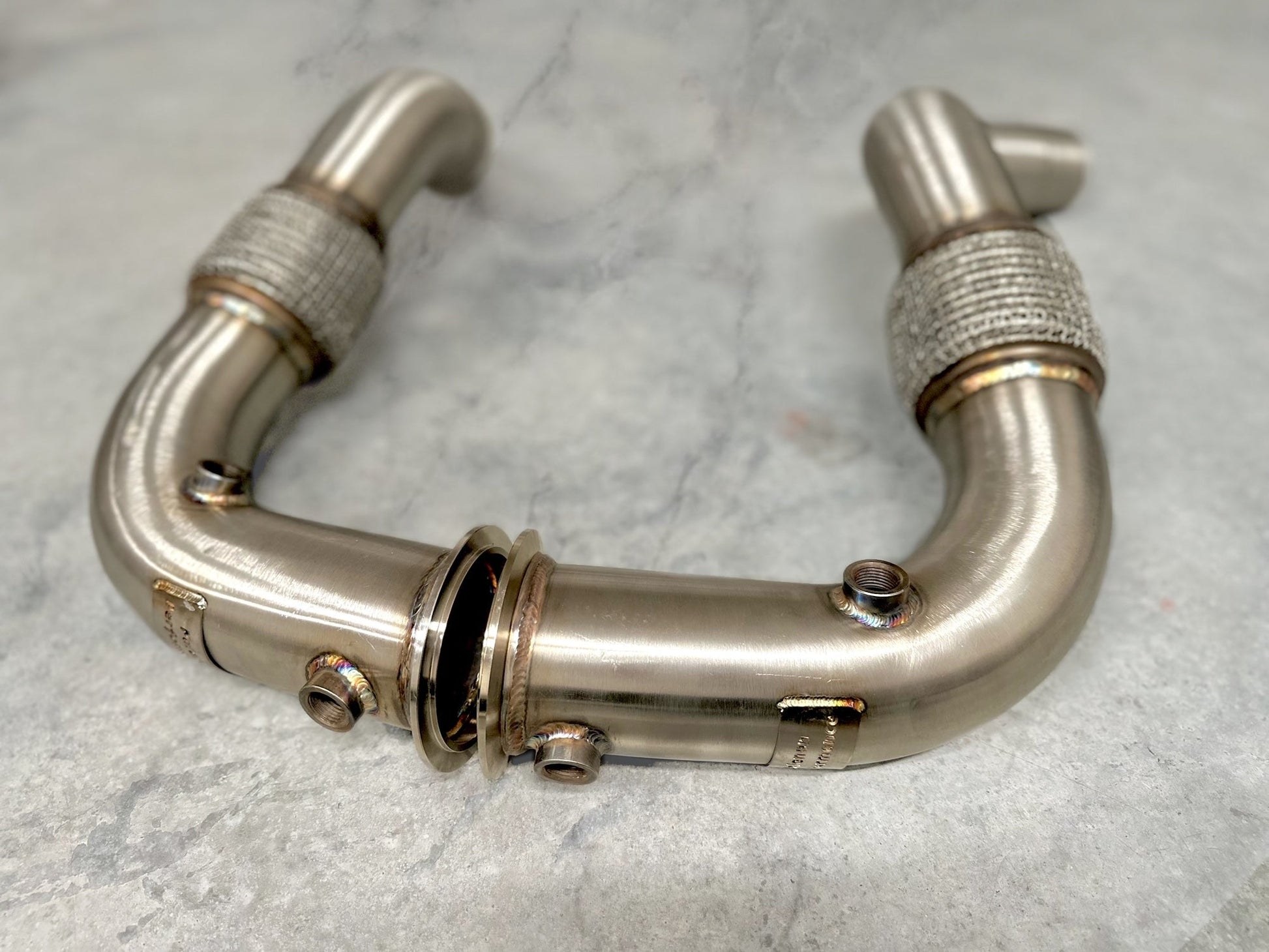 BMW N63/N63TU Catless Race Downpipes - 550i, 650i, 750i, X5, X6, Alpina B5/B6-2