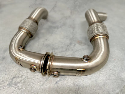 BMW N63/N63TU Catless Race Downpipes - 550i, 650i, 750i, X5, X6, Alpina B5/B6-2