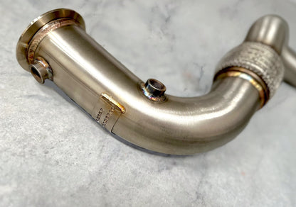 BMW N63/N63TU Catless Race Downpipes - 550i, 650i, 750i, X5, X6, Alpina B5/B6-4